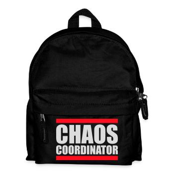 Coordinateur du Chaos Titre drôle Parents Teacher Logo - Sac à dos Enfant - noir - Devant