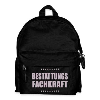 Bestattung Bestattungsfachkraft - Kinder Rucksack - Schwarz - Vorne
