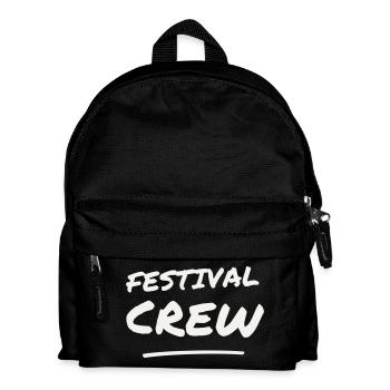 Festival Crew Brush Lettering Team Staff Event - Kids' Backpack - black - Front