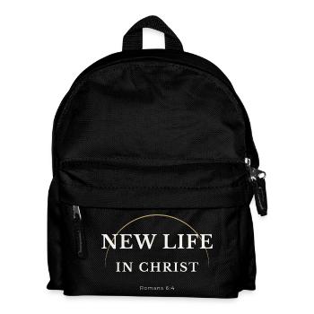 Nouvelle vie dans Christ Christian Design – Romains 6:4 - Sac à dos Enfant - noir - Devant