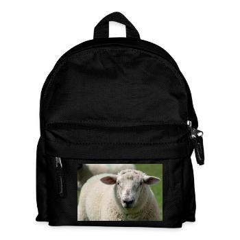 Gros plan d’un mouton - Sac à dos Enfant - noir - Devant