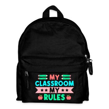 Enseignante de maternelle Classe Mes règles Maternelle - Sac à dos Enfant - noir - Devant