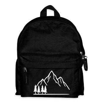 Mountain Hiking Mountaineering Gift - Kids' Backpack - black - Front