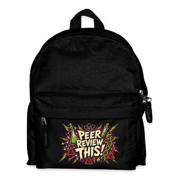 Peer Review This! Comic Lab Chaos - Kids' Backpack - black - Front
