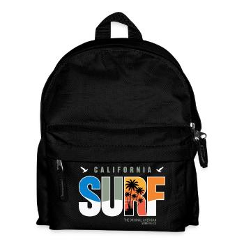 California Surf Retro Logo - Kids' Backpack - black - Front