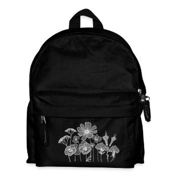 Blossoms Silhouette Floral Contours - Kids' Backpack - black - Front