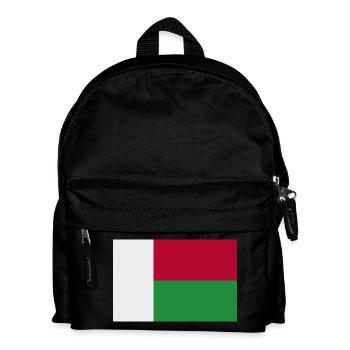 Madagaskar-Flagge - Kinder Rucksack - Schwarz - Vorne
