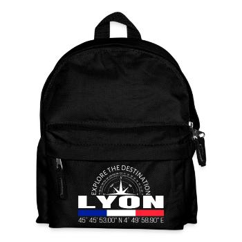 Lyon - Kinder Rucksack - Schwarz - Vorne