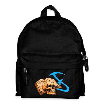 Schädelbuch Runenmystik - Kinder Rucksack - Schwarz - Vorne