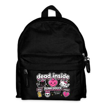 Süßes urbanes Punk-Herz - Kinder Rucksack - Schwarz - Vorne