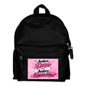 Andere Körper, Andere Geschichten - Kinder Rucksack - Schwarz - Vorne