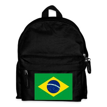 flag-brazil - Sac à dos Enfant - noir - Devant