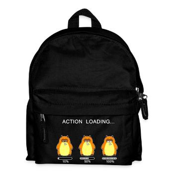 Action loading... (whiteline) - Kinder Rucksack - Schwarz - Vorne
