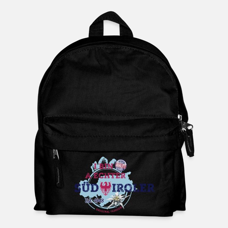 I BIN A ECHTER SÜDTIROLER - Kinder Rucksack - Schwarz