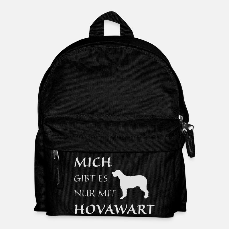 Nur mit Hovawart - Kinder Rucksack - Schwarz