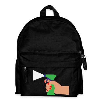 putzen cleaning putzfrau broom wischmop46 - Kinder Rucksack - Schwarz - Vorne