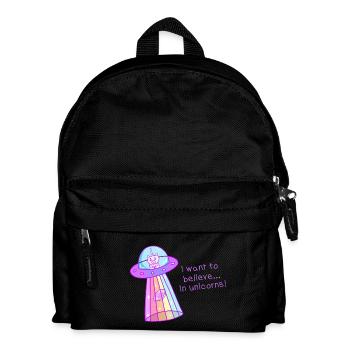 Je veux croire ... aux licornes! - Sac à dos Enfant - noir - Devant