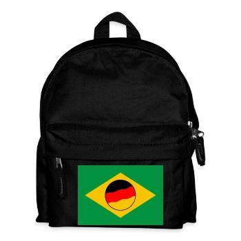 Deutschland Brasilien - Kinder Rucksack - Schwarz - Vorne