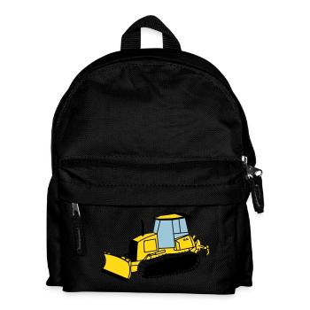 Chenille de chantier - Sac à dos Enfant - noir - Devant