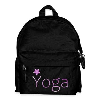 yoga méditation idée cadeau cadeau - Sac à dos Enfant - noir - Devant