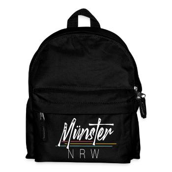 Münster Nrw - Kinder Rucksack - Schwarz - Vorne