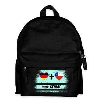 Allemagne et Chili 100 % Genial / Cadeau - Sac à dos Enfant - noir - Devant