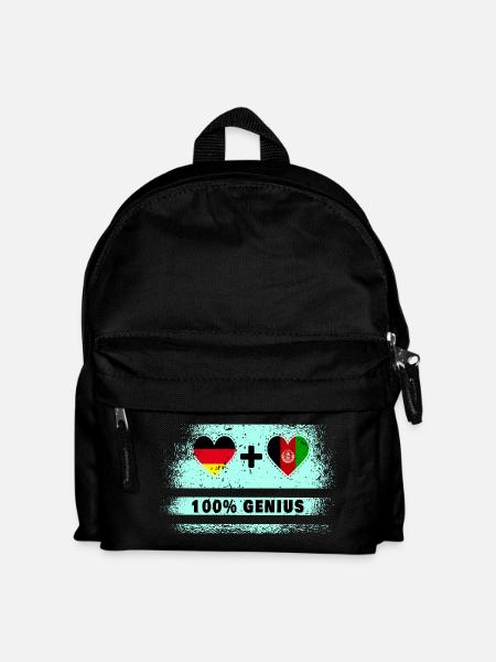 Deutschland und Afghanistan Genial / Geschenk - Kinder Rucksack - Schwarz