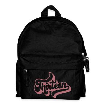 Süßes Geschenk zum 13. Geburtstag 13 Jahre alt - Dreizehn - Kinder Rucksack - Schwarz - Vorne