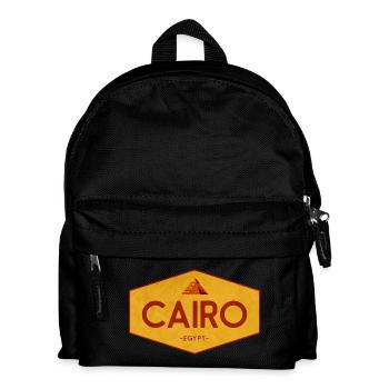 Cairo Egypt Pyramid Emblem - Kids' Backpack - black - Front