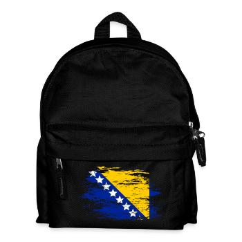 Bosnia flag used - Kids' Backpack - black - Front