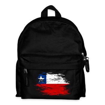 Chile Flagge used - Kinder Rucksack - Schwarz - Vorne