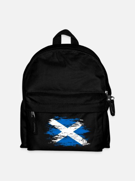 Scotland flag used - Kids' Backpack - black