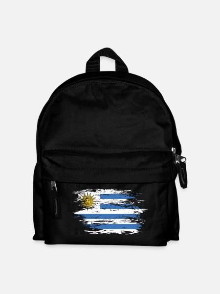Uruguay Flagge used - Kinder Rucksack - Schwarz