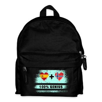 L’Espagne et la Norvège drasent 100% génie - Sac à dos Enfant - noir - Devant