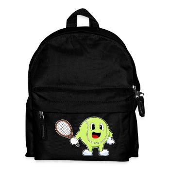 Raquette de tennis balle de tennis - Sac à dos Enfant - noir - Devant