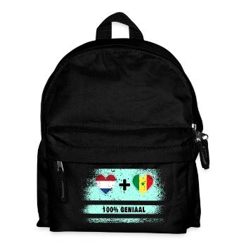 Sénégal et Pays-Bas 100% Genius flag - Sac à dos Enfant - noir - Devant