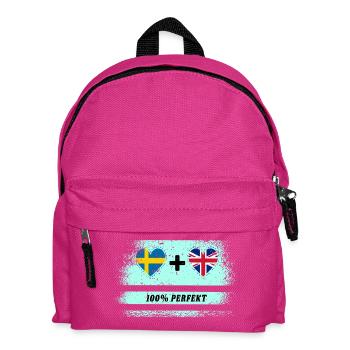 UK & Schweden 100% perfekt - Kinder Rucksack - Fuchsia - Vorne