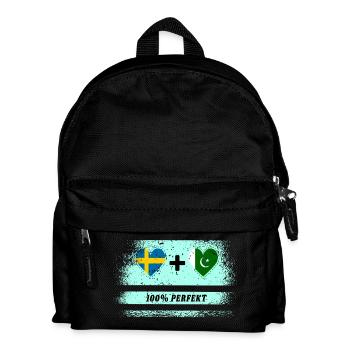 Pakistan and Sweden 100% Perfect / Gift - Kids' Backpack - black - Front