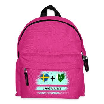 Pakistan et Suède 100% Parfait / Cadeau - Sac à dos Enfant - fuchsia - Devant