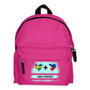 Philippines et Suède 100% parfait / cadeau - Sac à dos Enfant - fuchsia - Devant