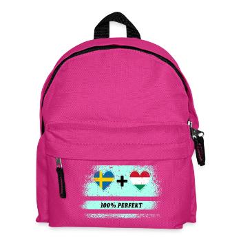 Hongrie et Suède 100% Parfait / Cadeau - Sac à dos Enfant - fuchsia - Devant