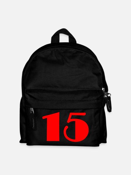 15. 15 JAHRE. 15-jähriges Jubiläum. GEBURTSTAG 15 JAHRE. - Kinder Rucksack - Schwarz