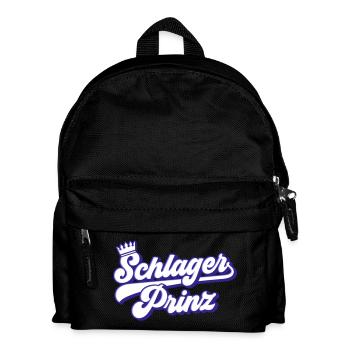 Schlager Prinz | Farben änderbar - Kinder Rucksack - Schwarz - Vorne