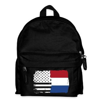 Flag Fusion: Stars Stripes Dutch Brush - Kids' Backpack - black - Front
