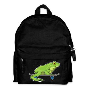 Frog Skater Skateboard Sport - Kids' Backpack - black - Front