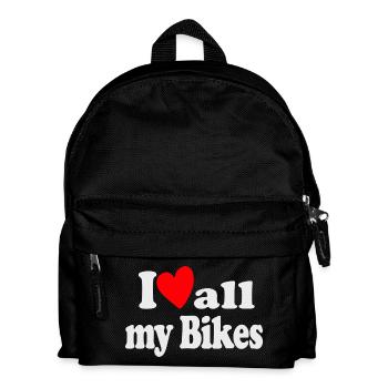 J’aime tous mes vélos - Sac à dos Enfant - noir - Devant