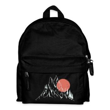 Crimson Sun Over Alpine Peaks - Kids' Backpack - black - Front