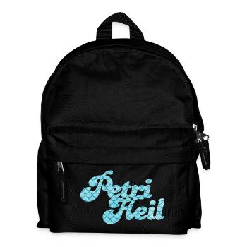 Petri Heil Angler passe-temps motif d’écailles de poisson - Sac à dos Enfant - noir - Devant