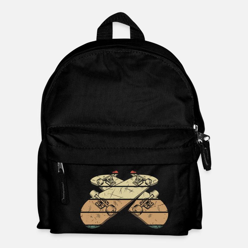 Skateboard Vintage Gaming - Kids' Backpack - black