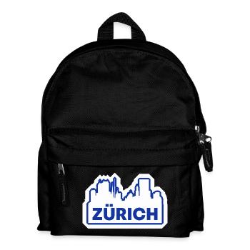 Impression du logo Zurich Skyline - Sac à dos Enfant - noir - Devant